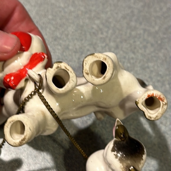 Vintage Japanese Animal Ceramic ANTHROPOMORPHIC cow Family Figurines - Picture 6 of 16